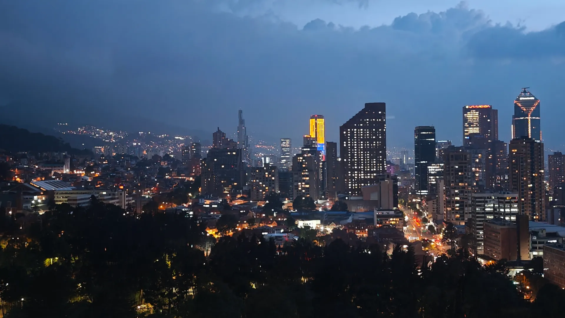 night in Bogota